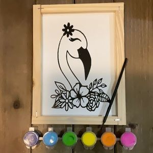 DIY Paint Reversed Canvas